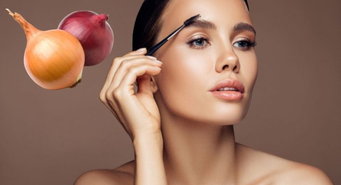 Secretos de la cebolla para unas cejas densas y saludables