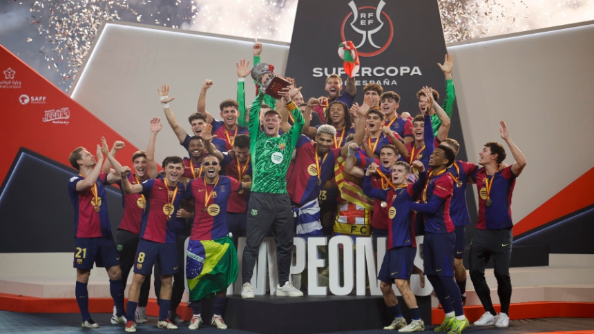 El Barcelona vence al Real Madrid 5 a 2 y se coronarse "supercampeón" de España