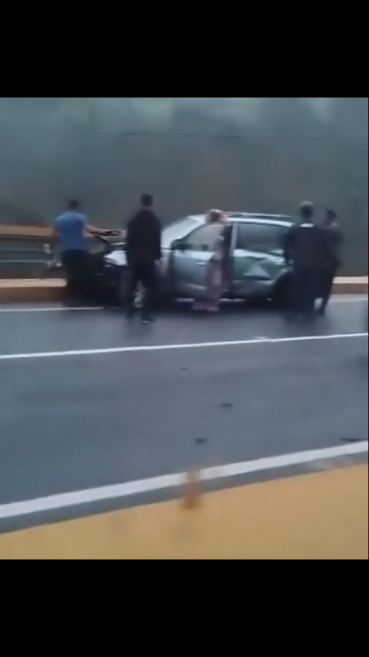 Reportan accidente en la autopista Caracas-La Guaira