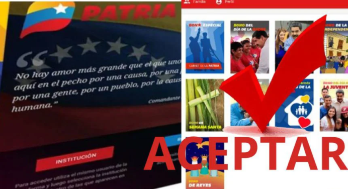 Activos 6 BONOS PATRIA: Dale «Aceptar» a uno de ellos este 6-ENE