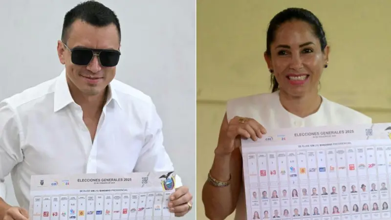 Daniel Noboa y Luisa González en la segunda vuelta: comparando con el balotaje presidencial del 2023 en Ecuador