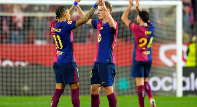 Barcelona sigue líder de LaLiga tras vencer a UD Las Palmas