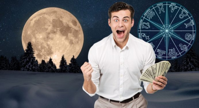 Cinco signos zodiacales que se llenarán de dinero en la Luna llena de Nieve en Leo del 12 de febrero