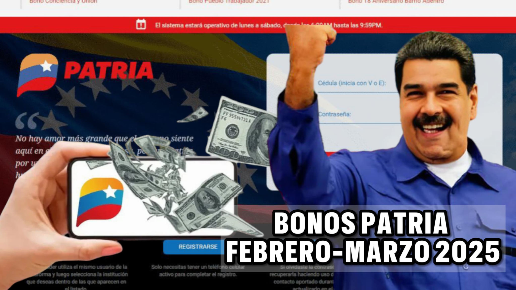 ¡IMPERDIBLE! Bonos Patria Febrero-Marzo 2025: Montos ACTUALIZADOS y Cómo COBRARLOS