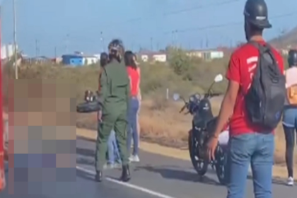 Motorizado resulta herido en accidente en la Av. Juan Bautista Arismendi
