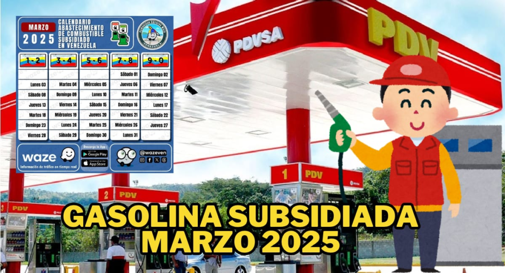 Gasolina Subsidiada: Cronograma Marzo 2025 ¡Consulta tu Placa!