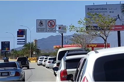 Persisten las Largas Colas en Estaciones de Servicio de Margarita