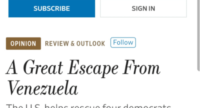 Wall Street Journal (Editorial): «Diosdado Cabello, debe estar furioso»