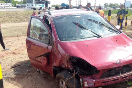 Mujer herida tras accidente en la Av. Juan Bautista Arismendi