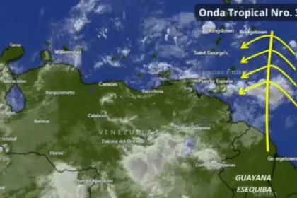 La Onda Tropical 36 Traerá Lluvias y Tormentas Eléctricas a Varias Regiones de Venezuela