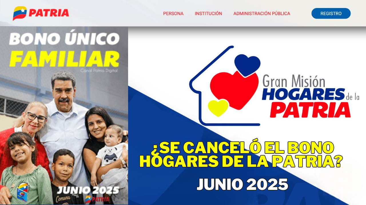 ¿Se canceló el Bono Hogares de la Patria? La verdad sobre los pagos de Junio 2025