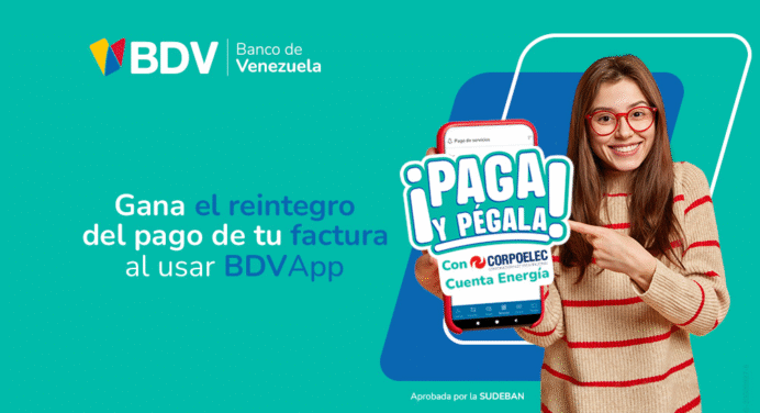 BDV y su promoción “Paga y Pégala” ahora incluye Corpoelec