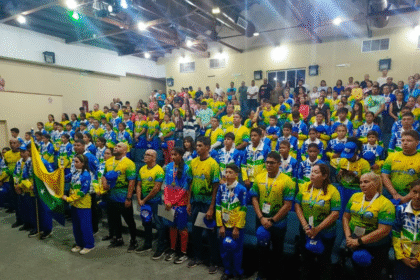 Jessi Chacón y Aranza Luzardo son los abanderados por Nueva Esparta en los XIX Juegos Estudiantiles