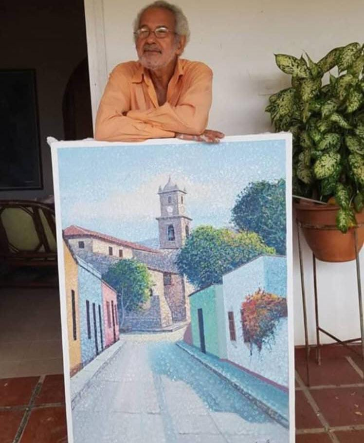 El arte insular de luto por partida de Juan García