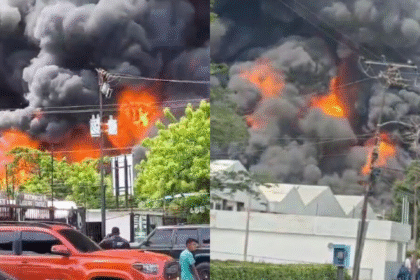 Incendio consumió Procesadora de Químicos Venezolanos en Los Guayos (Carabobo)