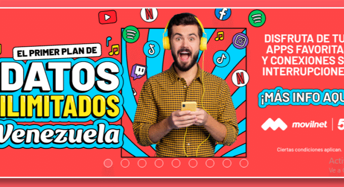 Primer plan móvil de datos ilimitados en Venezuela llega con Movilnet