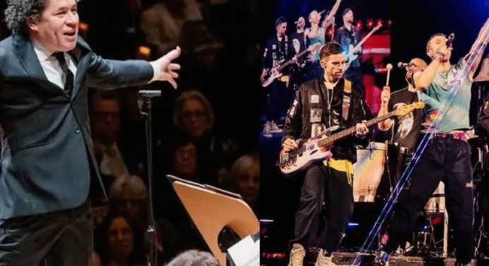 Dudamel y la Sinfónica Simón Bolívar hacen historia como teloneros de Coldplay