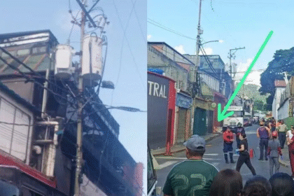 Abuela y su nieto mueren electrocutados en Baruta tras soltarse un cable de alta tensión
