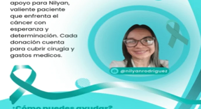 Ayuda a Nilyan en Nueva Esparta: Dona para su cirugía y tratamiento contra el cáncer