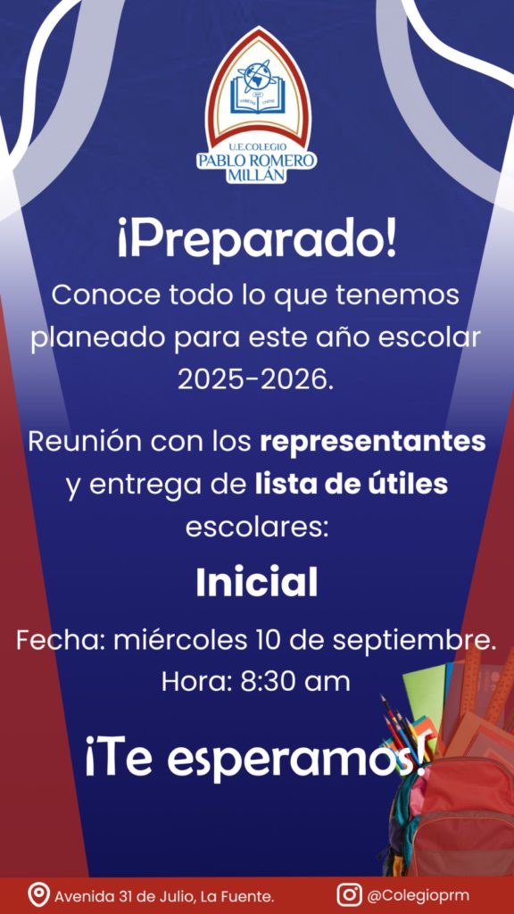 PRM da inicio al año escolar 2025-2026 este 15 de septiembre