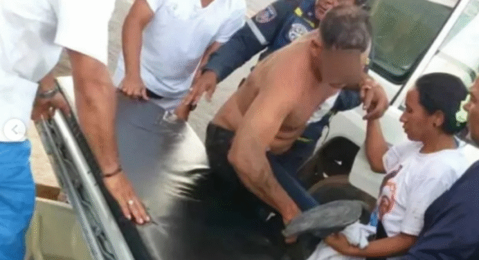 Margarita: Bomberos atienden a hombre herido con pico de botella en riña familiar