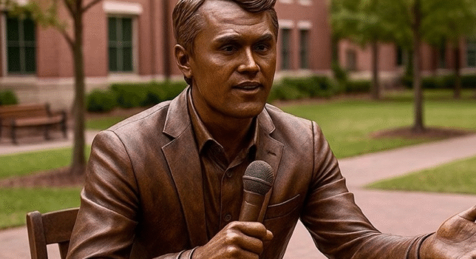 Charlie Kirk será honrado con una estatua en nombre de la libertad de expresión