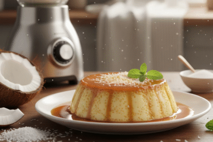 Flan de Coco Saludable en la Licuadora: Receta Rápida con 3 Ingredientes