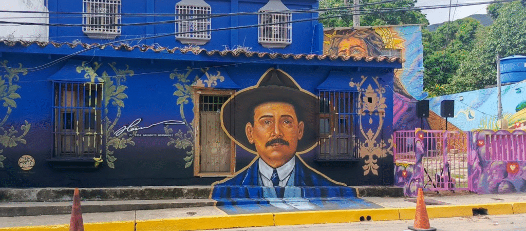 Mural de San José Gregorio Hernández bendice La Asunción
