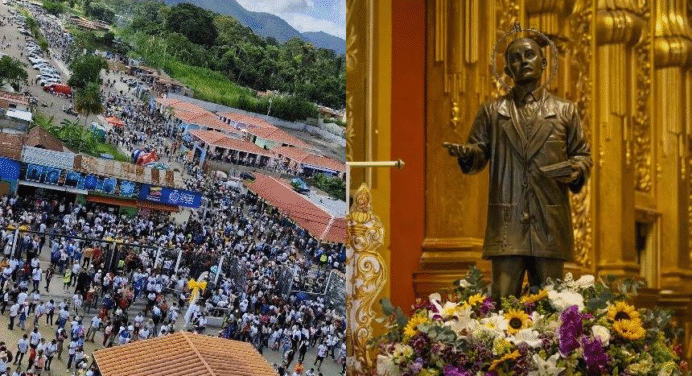 Fieles desbordaron las calles de Isnotú para celebrar los 161 años del natalicio de San José Gregorio Hernández