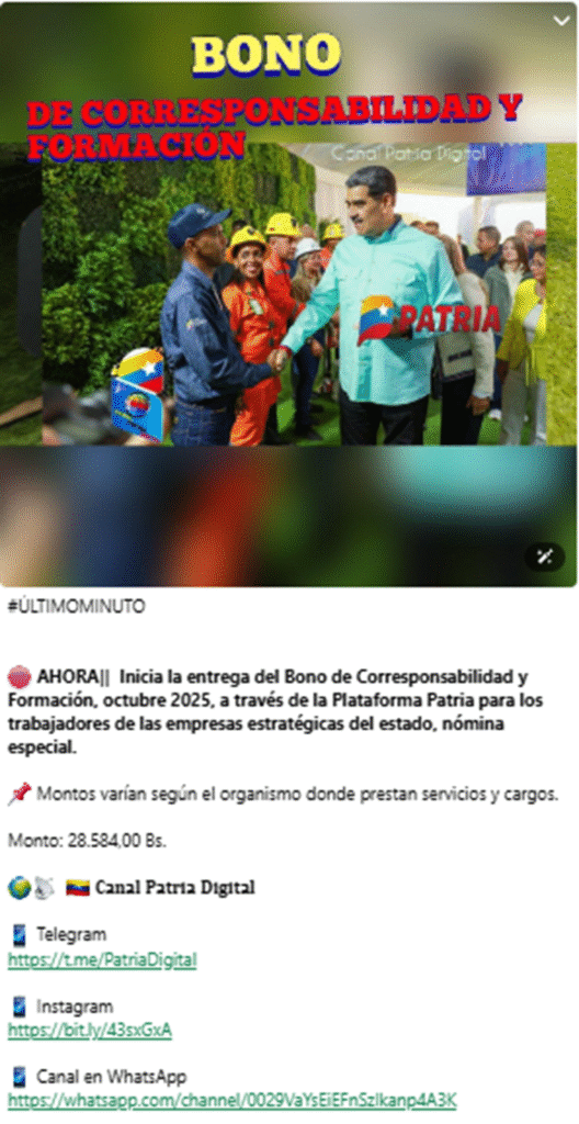 Patria paga HOY 31OCT bonos