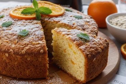 Cómo preparar un delicioso bizcocho de avena y naranja light en la licuadora