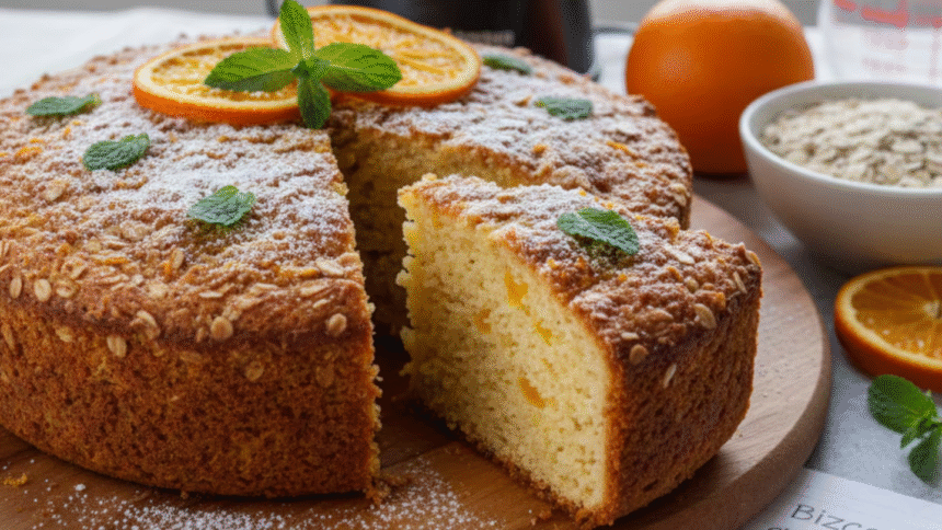 Cómo preparar un delicioso bizcocho de avena y naranja light en la licuadora