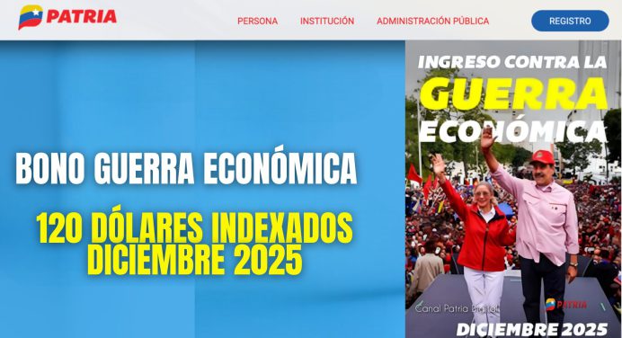 Bono Guerra Económica sube a 120 dólares indexados : ¿Quiénes lo cobran en Diciembre y Enero?