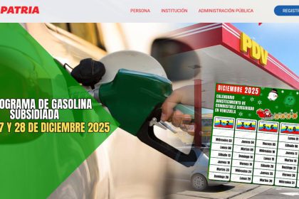 Cronograma gasolina subsidiada: ¿Qué placas surten el 26, 27 y 28 de diciembre?