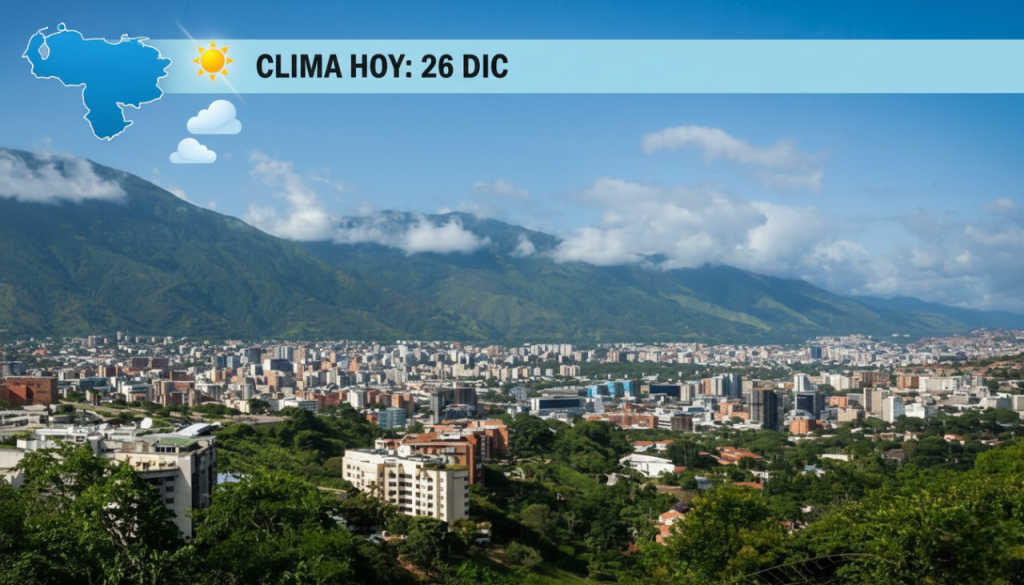 Pronóstico Oficial INAMEH HOY Viernes 26 de Diciembre 2025