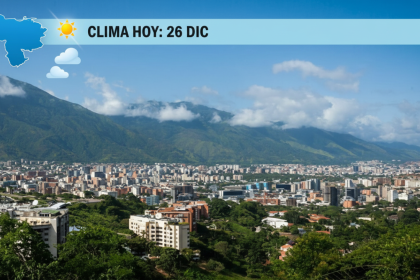 Pronóstico Oficial INAMEH HOY Viernes 26 de Diciembre 2025