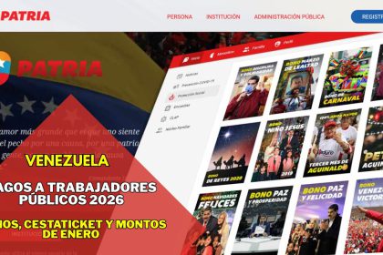 Pagos Especial a Trabajadores Públicos 2026: Bonos, Cestaticket y Montos oficiales