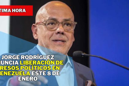 ÚLTIMA HORA: Jorge Rodríguez anuncia liberación de presos políticos HOY 8 de Enero