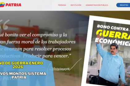 Bono de Guerra 2026: Nuevos montos Patria, Fechas y Actualización de datos