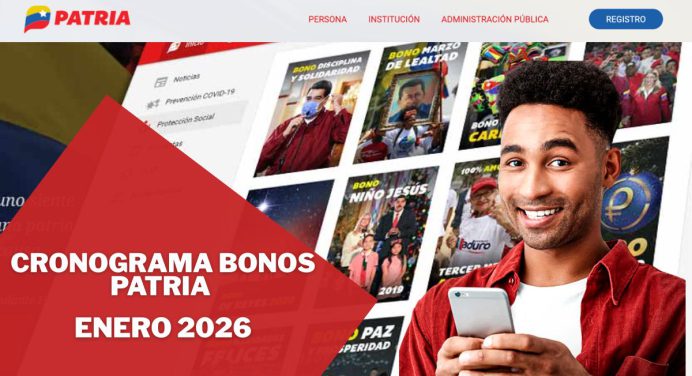 Cronograma Bonos Patria Enero 2026: Fechas, Montos y Bono de Reyes
