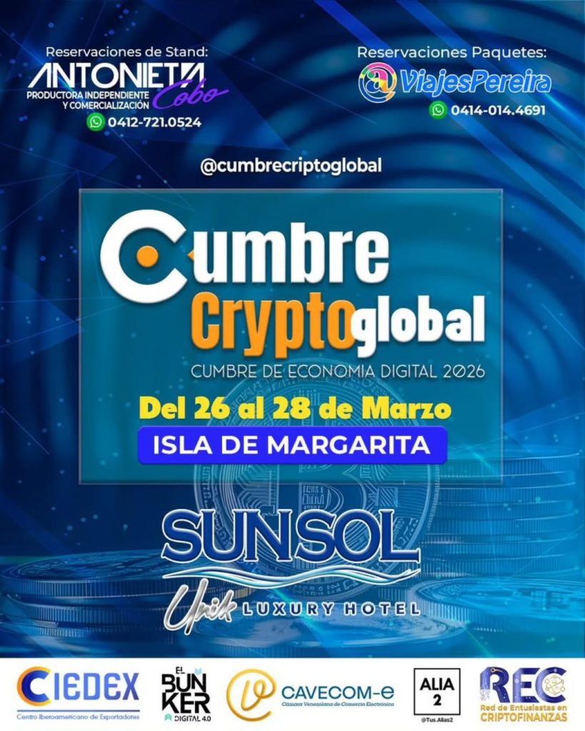 1ra Cumbre CryptoGlobal 2026 Isla de Margarita 