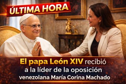 El papa León XIV recibió a María Corina Machado