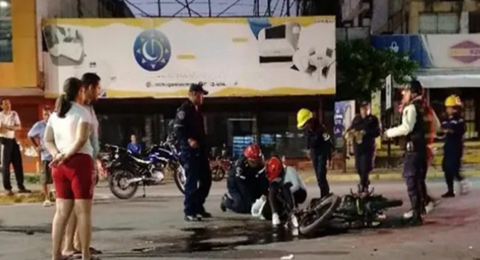 Porlamar: Motorizada herida tras ser impactada por conductor que se dio a la fuga
