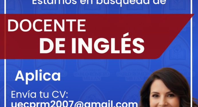 Empleo en Margarita 2026: Colegio PRM en Antolín del Campo busca Profesor de Inglés