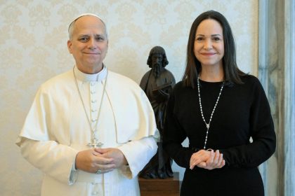 EN FOTOS | El papa recibe a María Corina Machado este 12 de enero