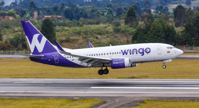 La aerolínea Wingo reanuda vuelos hacia Caracas
