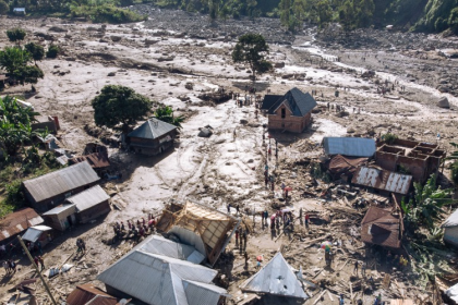 Aumentan a 28 los fallecidos tras deslizamiento de tierra por fuertes lluvias en RD Congo