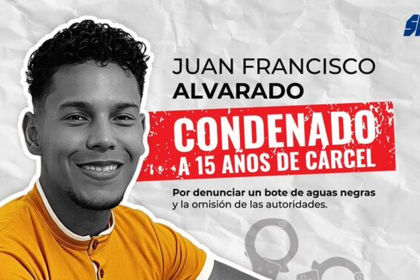 SNTP informó que el estudiante Juan Francisco Alvarado fue condenado a 15 años de cárcel