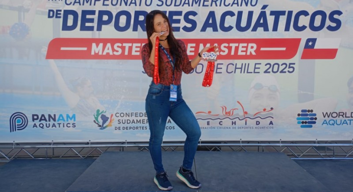 Orgullo Insular: Nadadora margariteña Jeannine Rivera brilla con 5 medallas en el Sudamericano de Chile