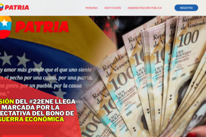 Pensión IVSS del #22Ene llega marcada por la expectativa del bono de Guerra Económica